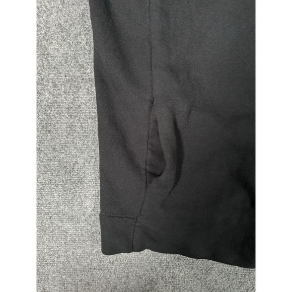 Standard James Perse Womens Black Hidden Zipper Zip‎ Up Hoodie Sweatshirt Size 2 - Picture 5 of 16